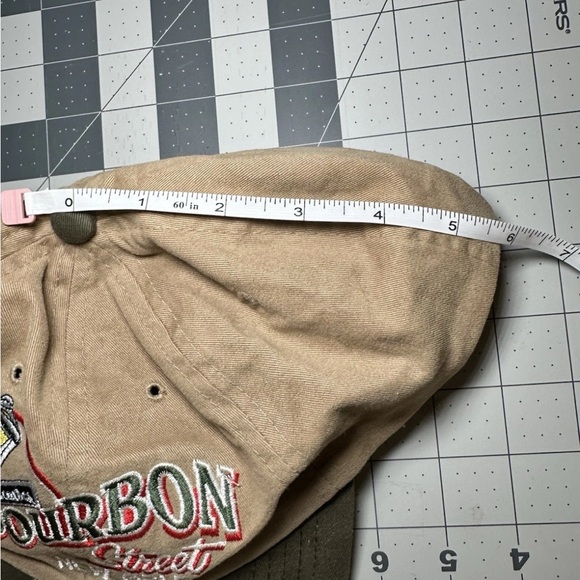New Orleans Bourbon Street Hat Cap, Vintage, Nola Style, Tan And Olive,‎ 90s - Picture 10 of 13